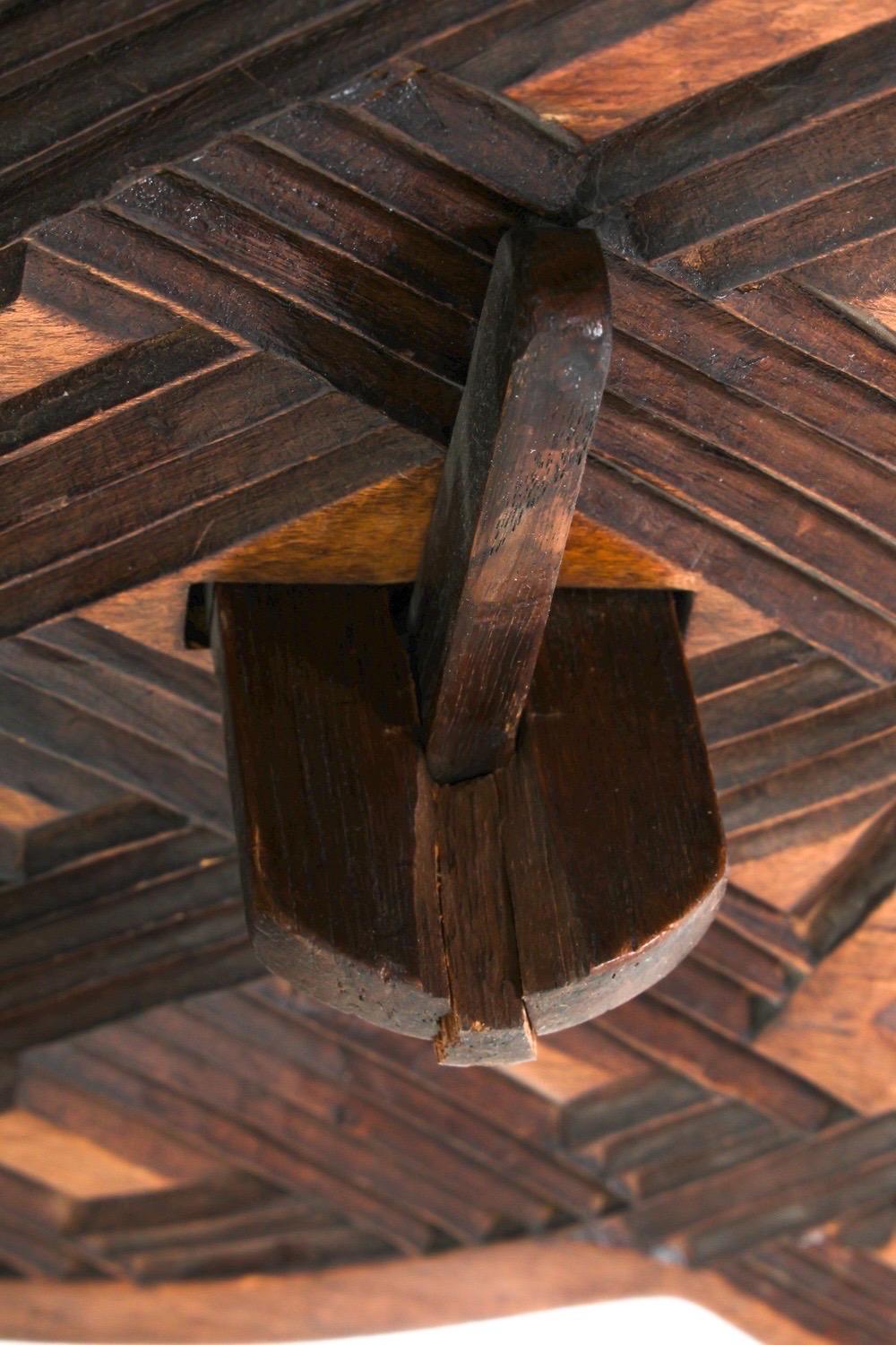 Carved Oak Moorish Style Coffee Table 5