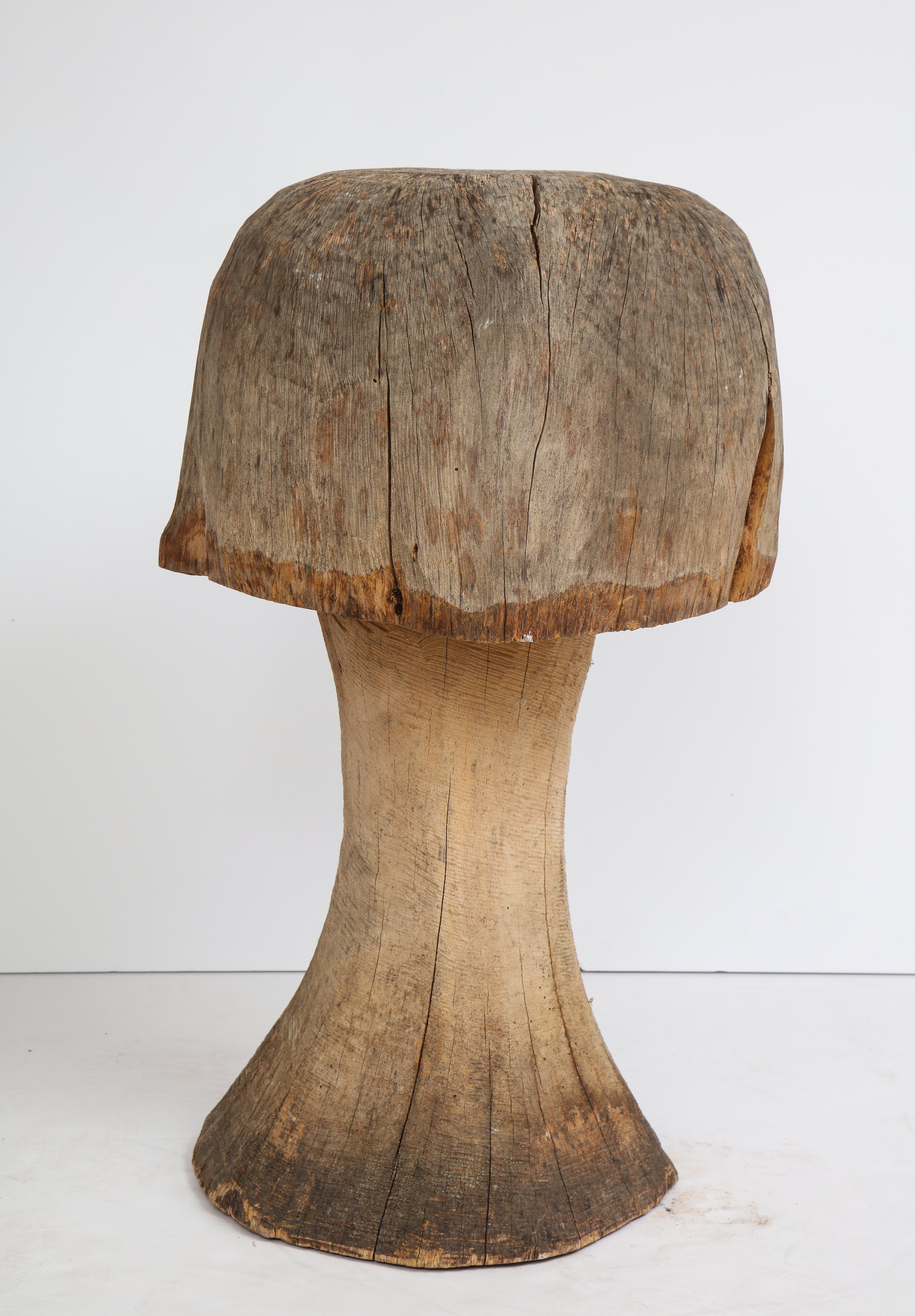 Carved Oak Mushroom For Sale 4