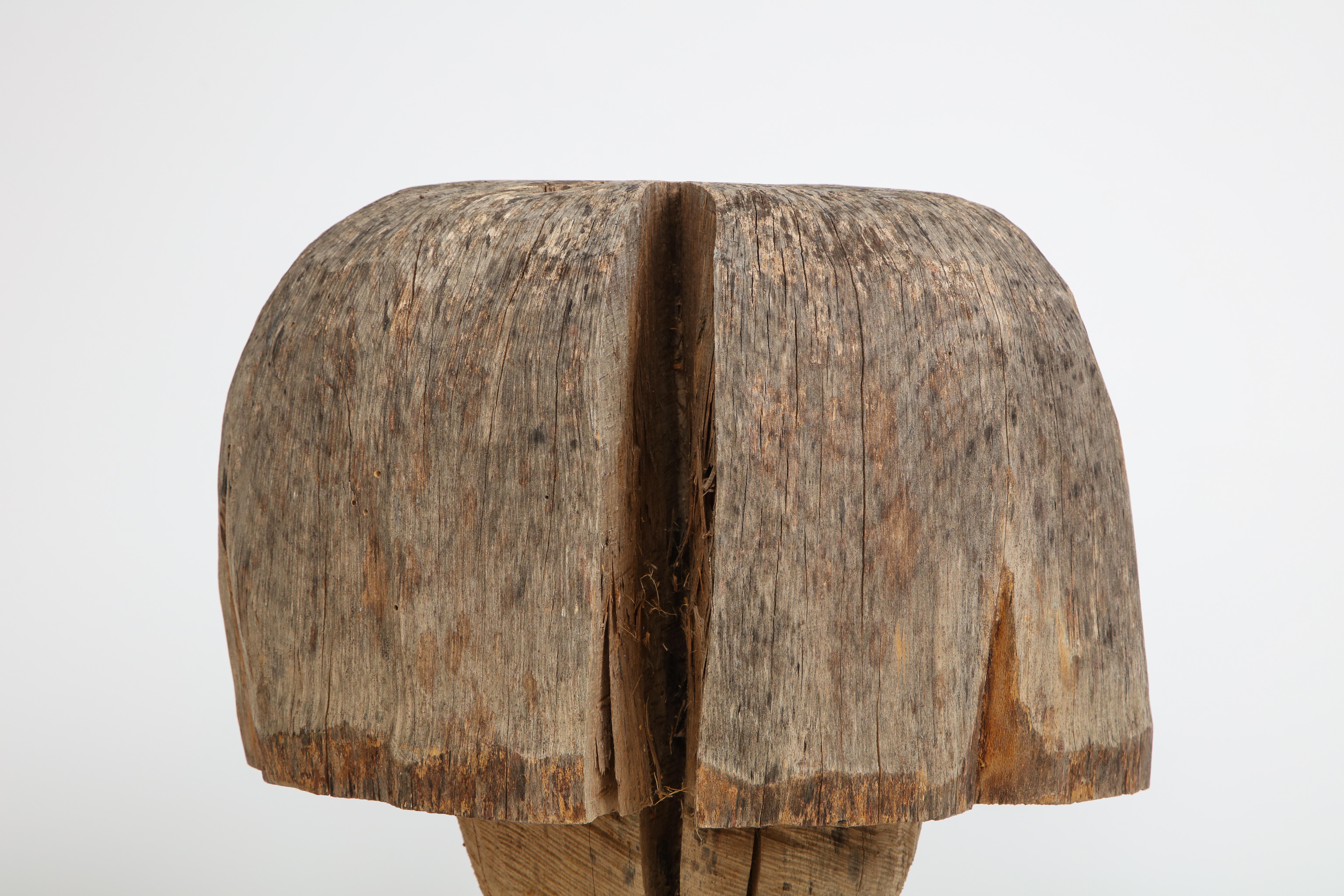 Carved Oak Mushroom In Good Condition For Sale In Mt. Kisco, NY