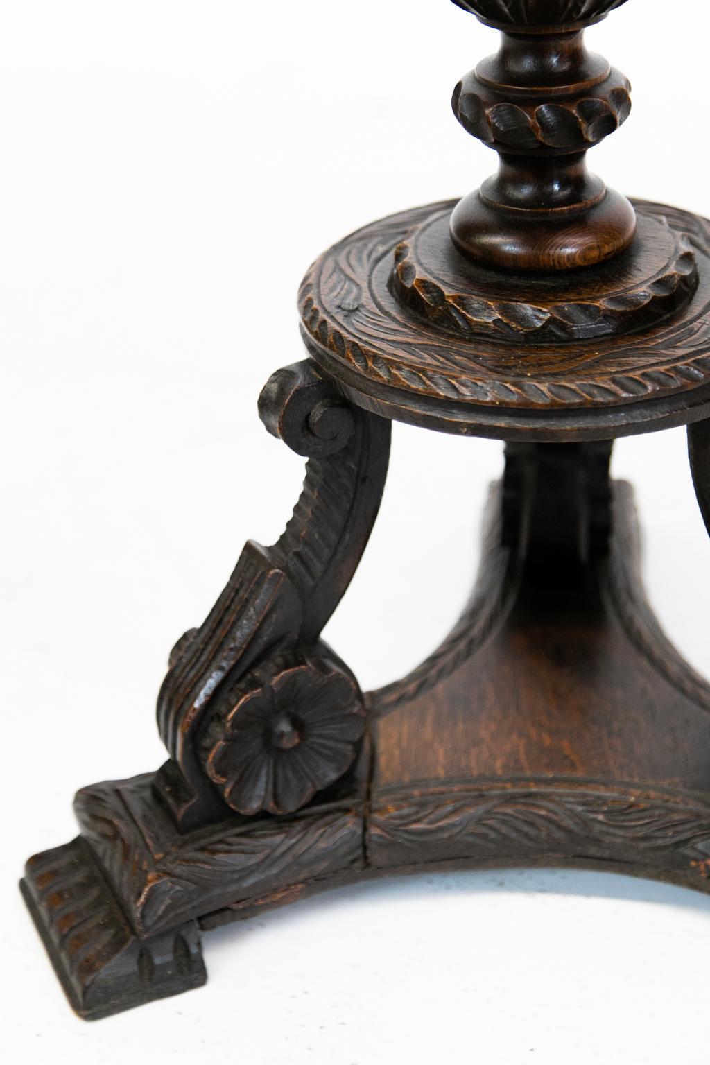 Late 19th Century Carved Oak Occasional Table