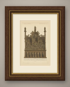Carved Oak Retable from Saint Bavon, Ghent, Life of the Virgin, 1851