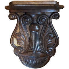 Antique Carved Oak Shelf