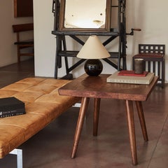 Carved Oak Side Table by Jean Touret and the Artisans of Marolles