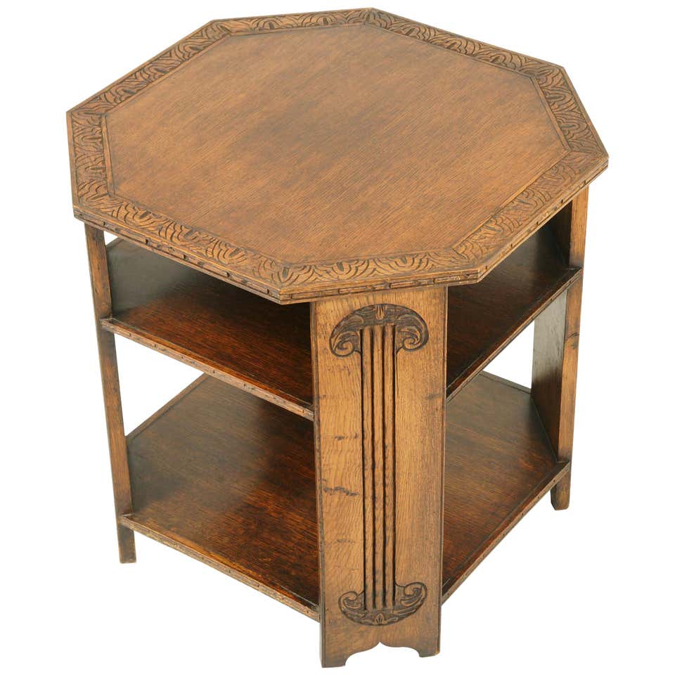 Octagonal Reading Table Octagon Tables - 391 For Sale on 1stdibs
