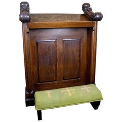 Carved Oak "Vesper" Kneeler