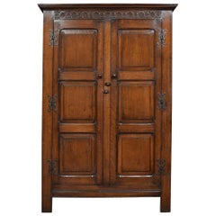 Carved Oak Wardrobe