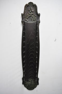 Carved Oakwood Mythical Fantasy Style Hanging Bookshelf Plate Holder with Satyr