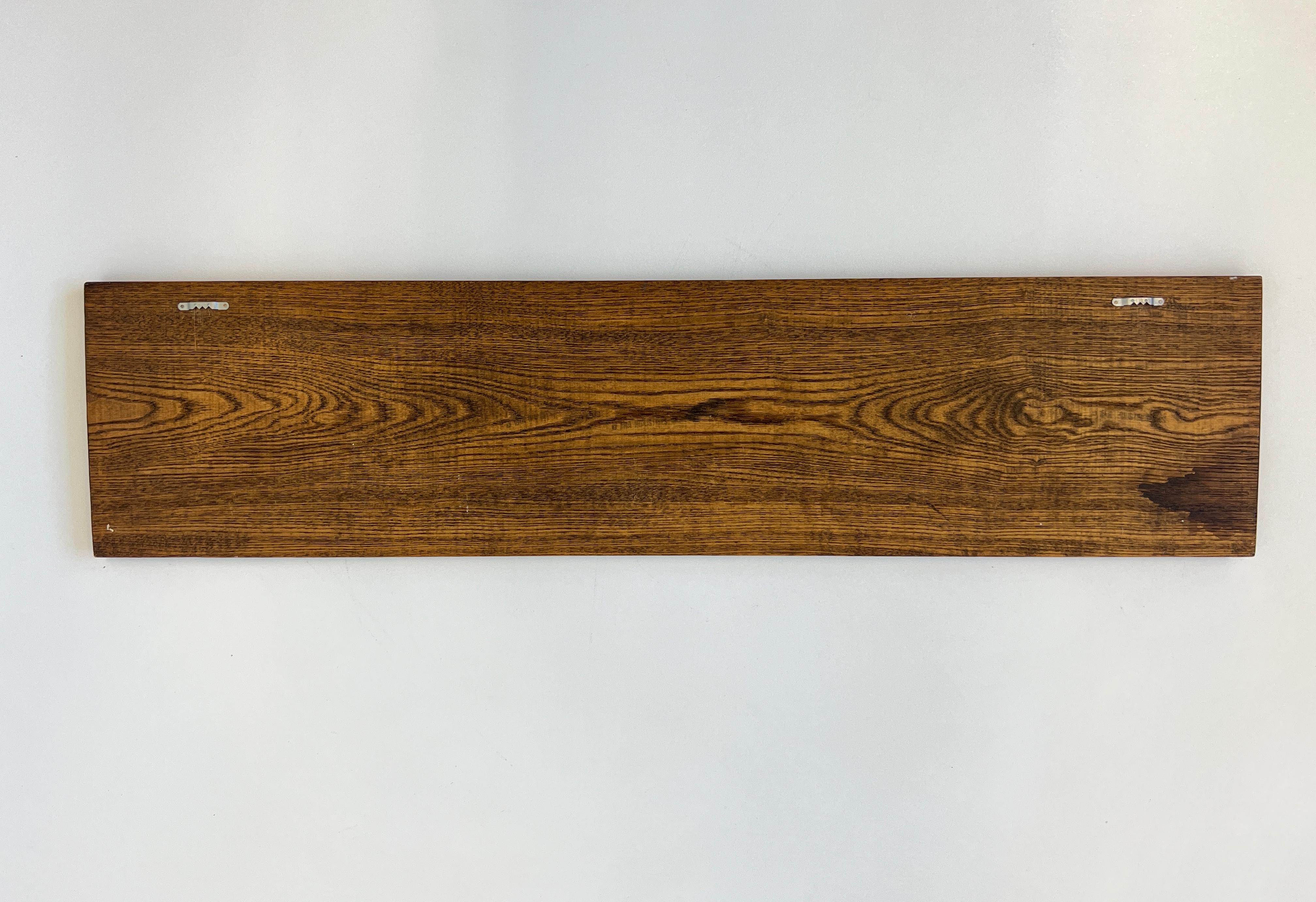 Late 20th Century Carved Oak Wood Panel by Evelyn Ackerman  For Sale