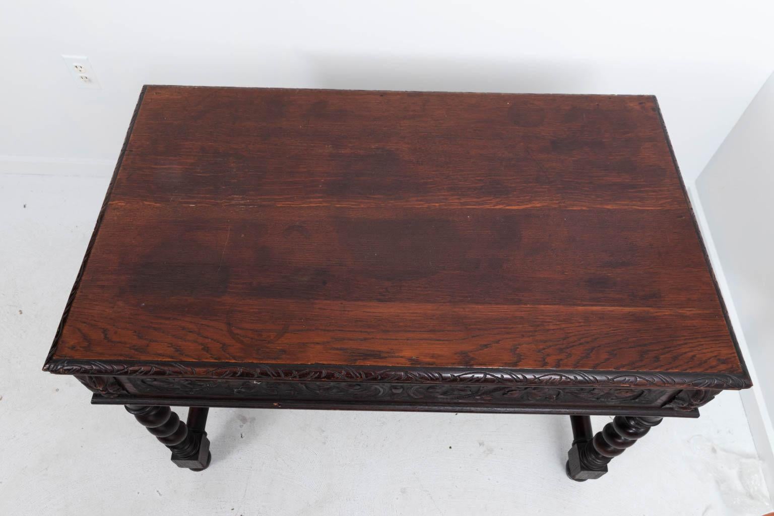 Carved Oakwood Table 2