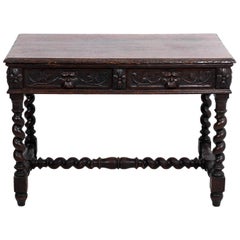 Carved Oakwood Table