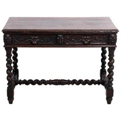 Carved Oakwood Table Carved Oakwood Table
