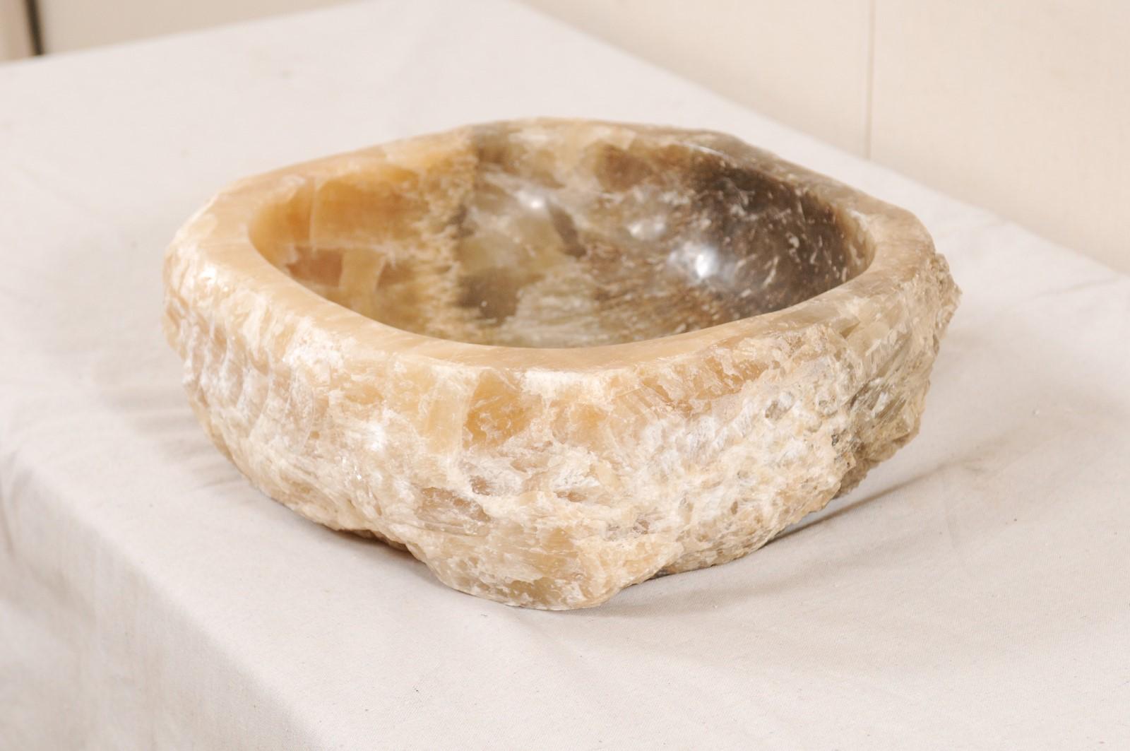 Carved Onyx Rock Sink Basin 2