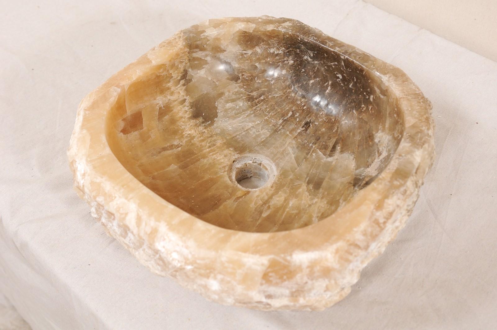 Carved Onyx Rock Sink Basin 4