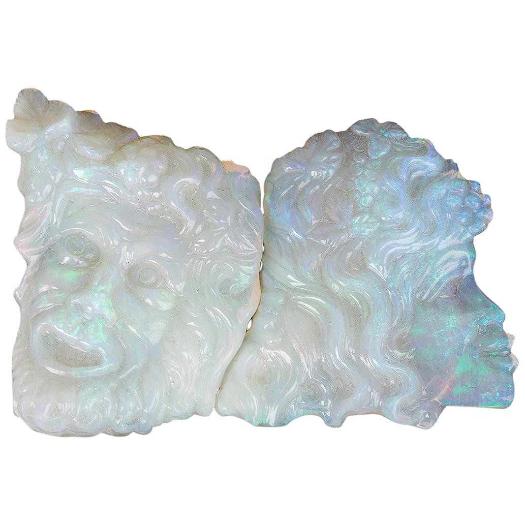 Carved Opal Faces For Sale