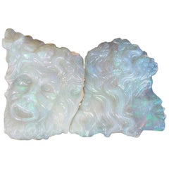 Carved Opal Faces