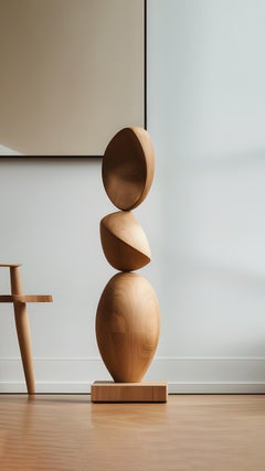 Still Stand No23: Tall Oak Sculpture by NONO, A Joel Escalona Masterpiece