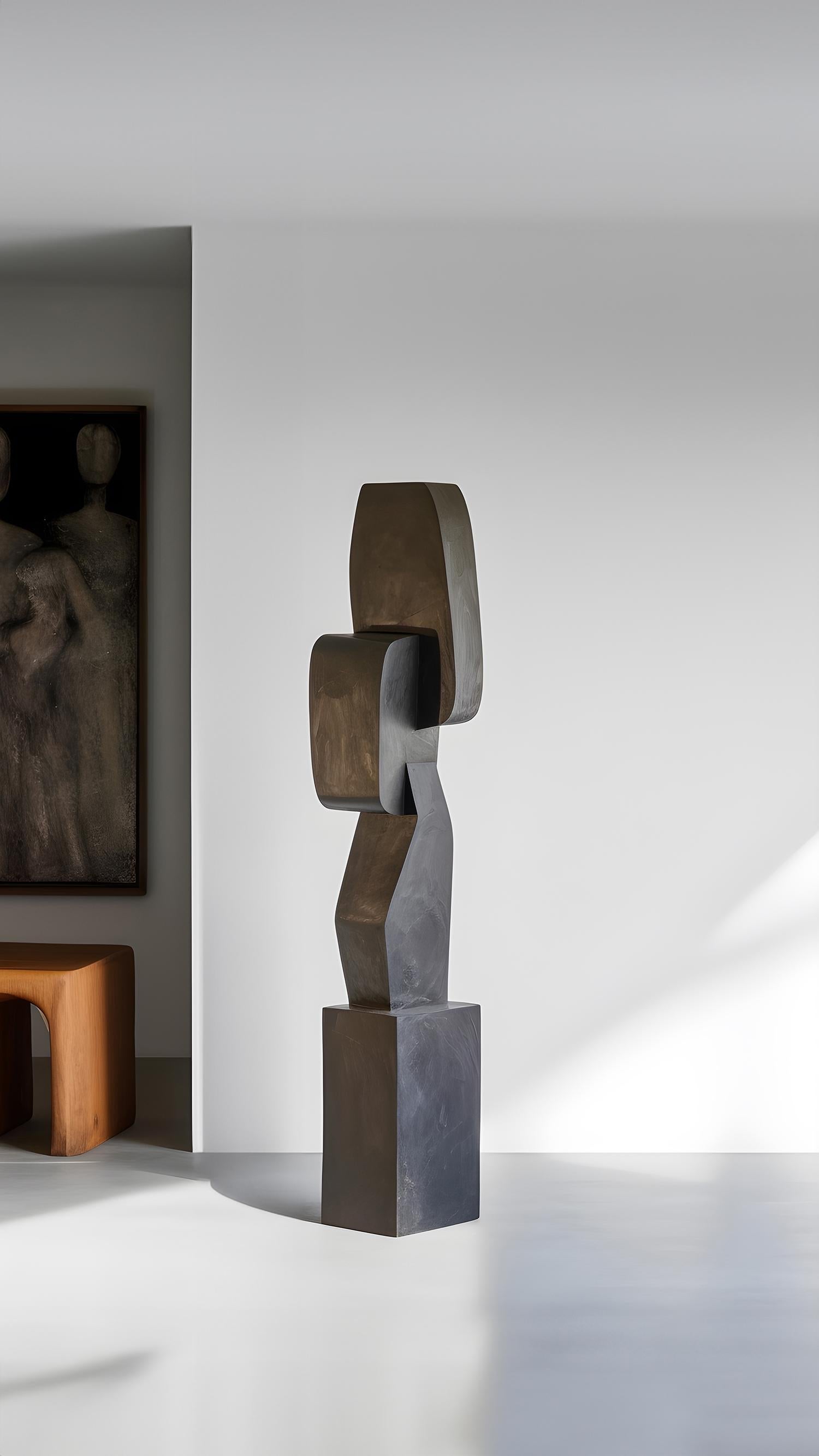 Sculpture biomorphique en bois sculpté dans le style d'Isamu Noguchi, Force invisible 23 Neuf - En vente à Estado de Mexico CP, Estado de Mexico