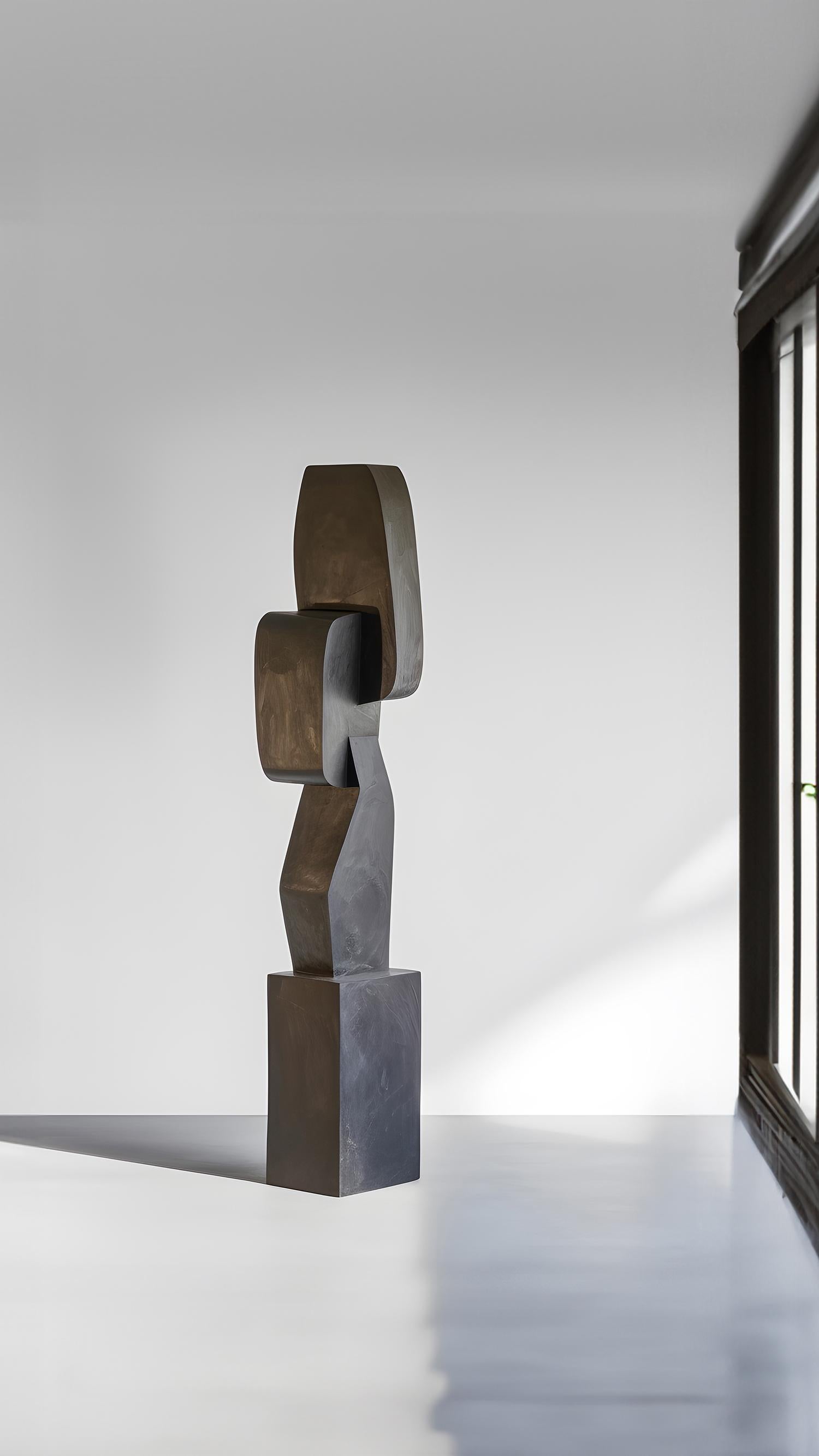 Hardwood Biomorphic Carved Wood Sculpture in the style of Isamu Noguchi, Unseen Force 23 For Sale