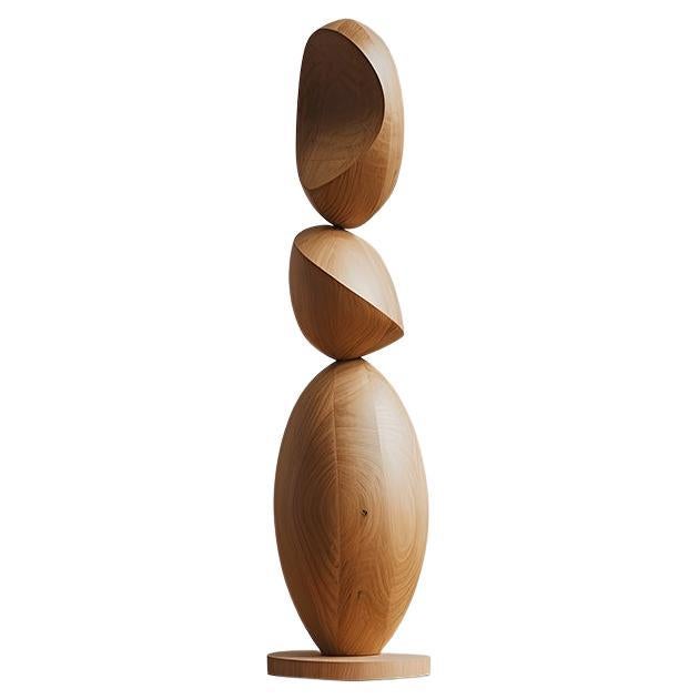 Still Stand No23: Tall Oak Sculpture by NONO, A Joel Escalona Masterpiece For Sale