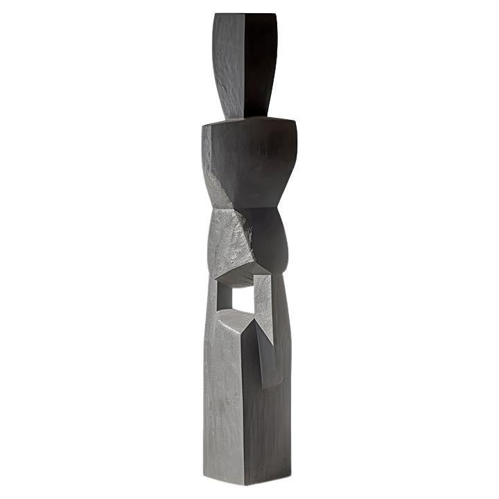 Monumental Wooden Sculpture Inspired in Constantin Brancusi, Unseen Force 24 For Sale