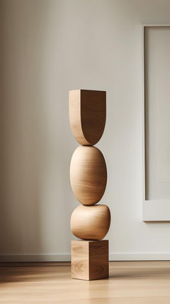 Still Stand No25: Handcrafted Walnut Serenity Totem von Joel Escalona
