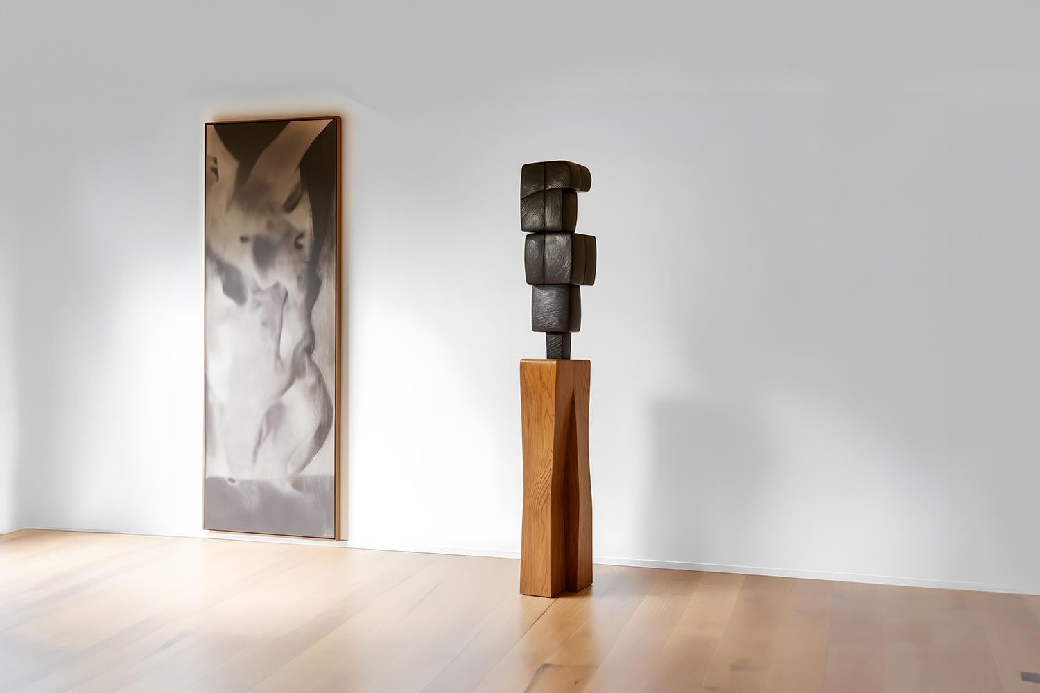 Monumental Wooden Sculpture Inspired in Constantin Brancusi Style, Unseen Force 25 by Joel Escalona


This monolithic sculpture, designed by the talented Artist Joel Escalona, is a towering example of beauty in craftsmanship. Hand and digital