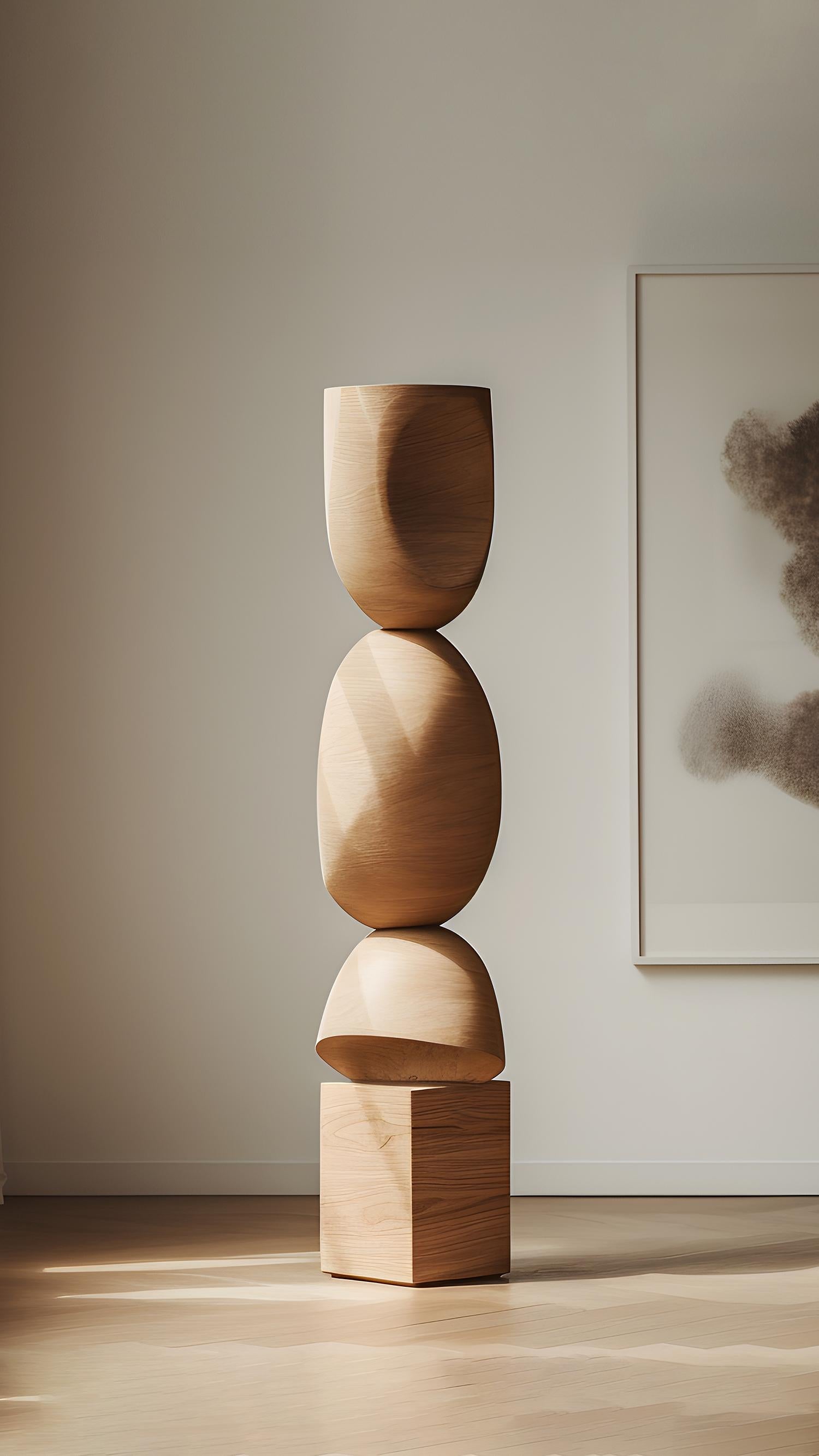 Hand-Crafted Still Stand No25: Handcrafted Walnut Serenity Totem by Joel Escalona For Sale