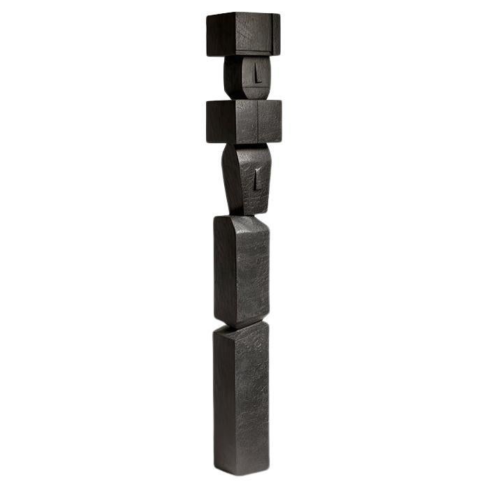 Scultura monumentale in legno ispirata a Constantin Brancusi, Unseen Force 26