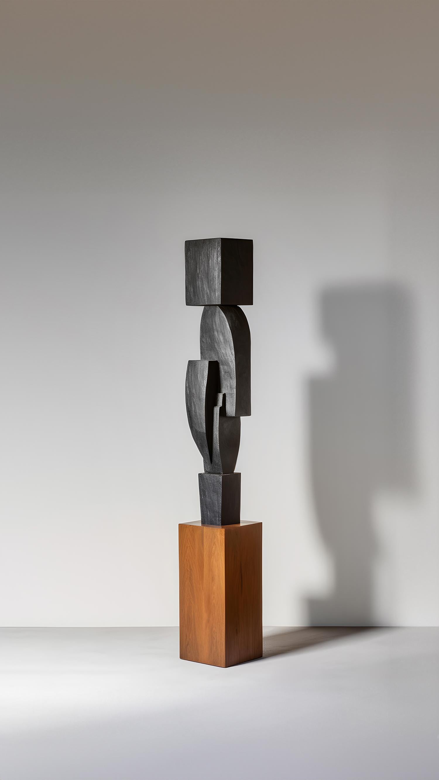Contemporary Monumental Wooden Sculpture Inspired in Constantin Brancusi Style, 27 For Sale