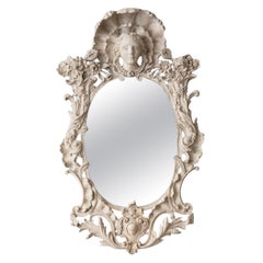 Carved Oval Mirror, Mid 18th Century