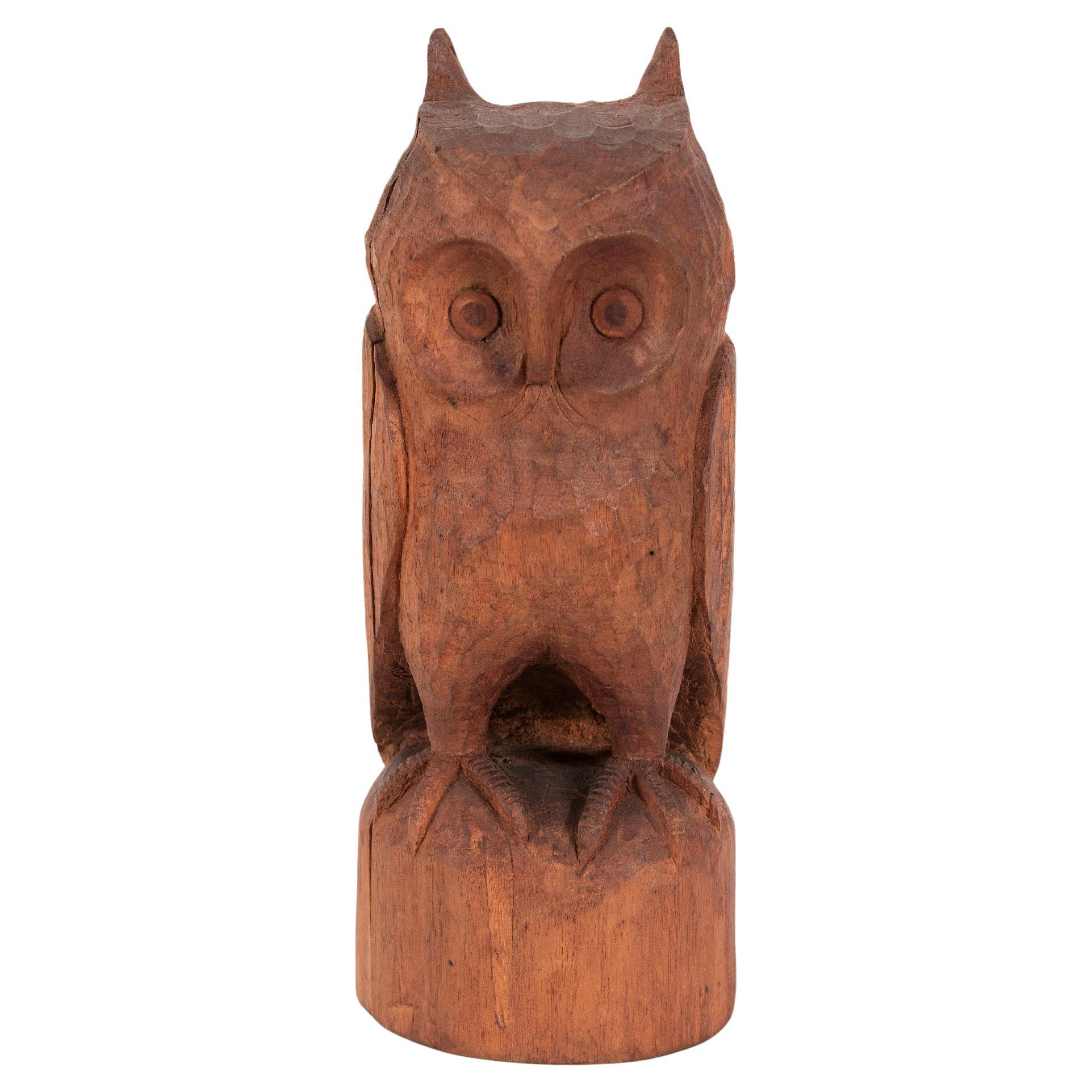 Carved Owl by Henry Winter, Setauket, New York ca 1920-1930
