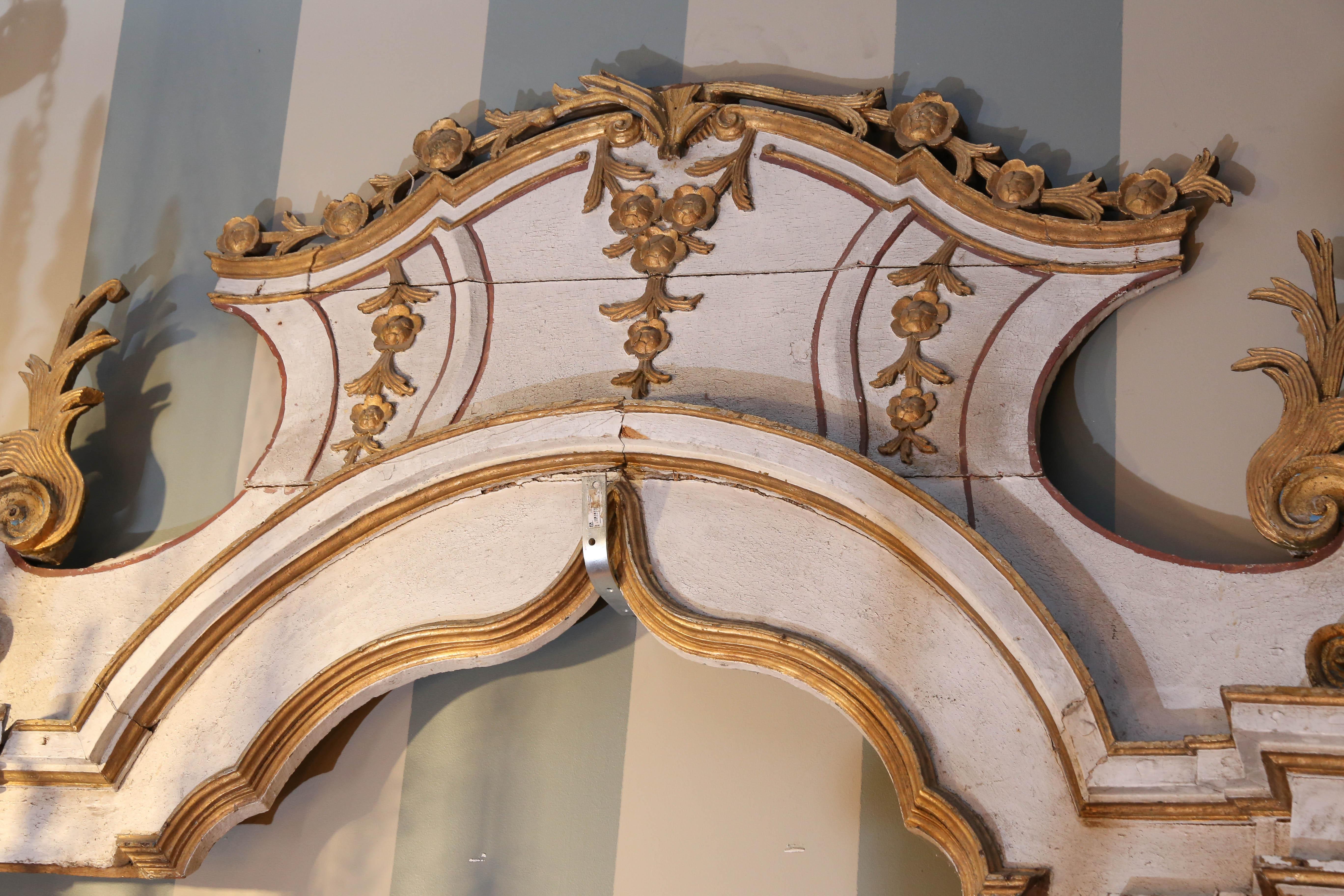 Other Carved, Painted and Gilt Architectural Element For Sale