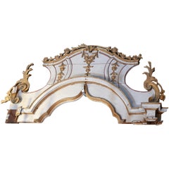 Carved, Painted and Gilt Architectural Element