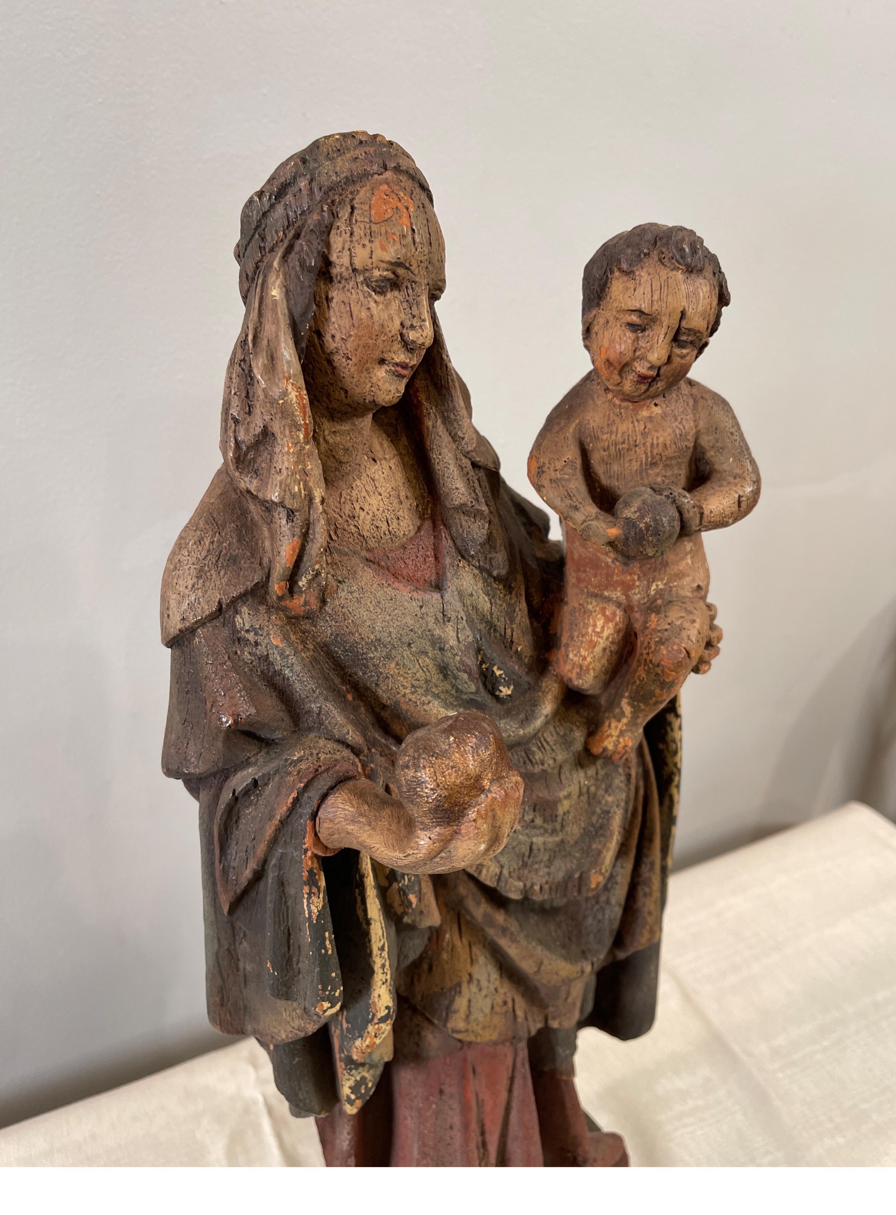 madonna and child statue