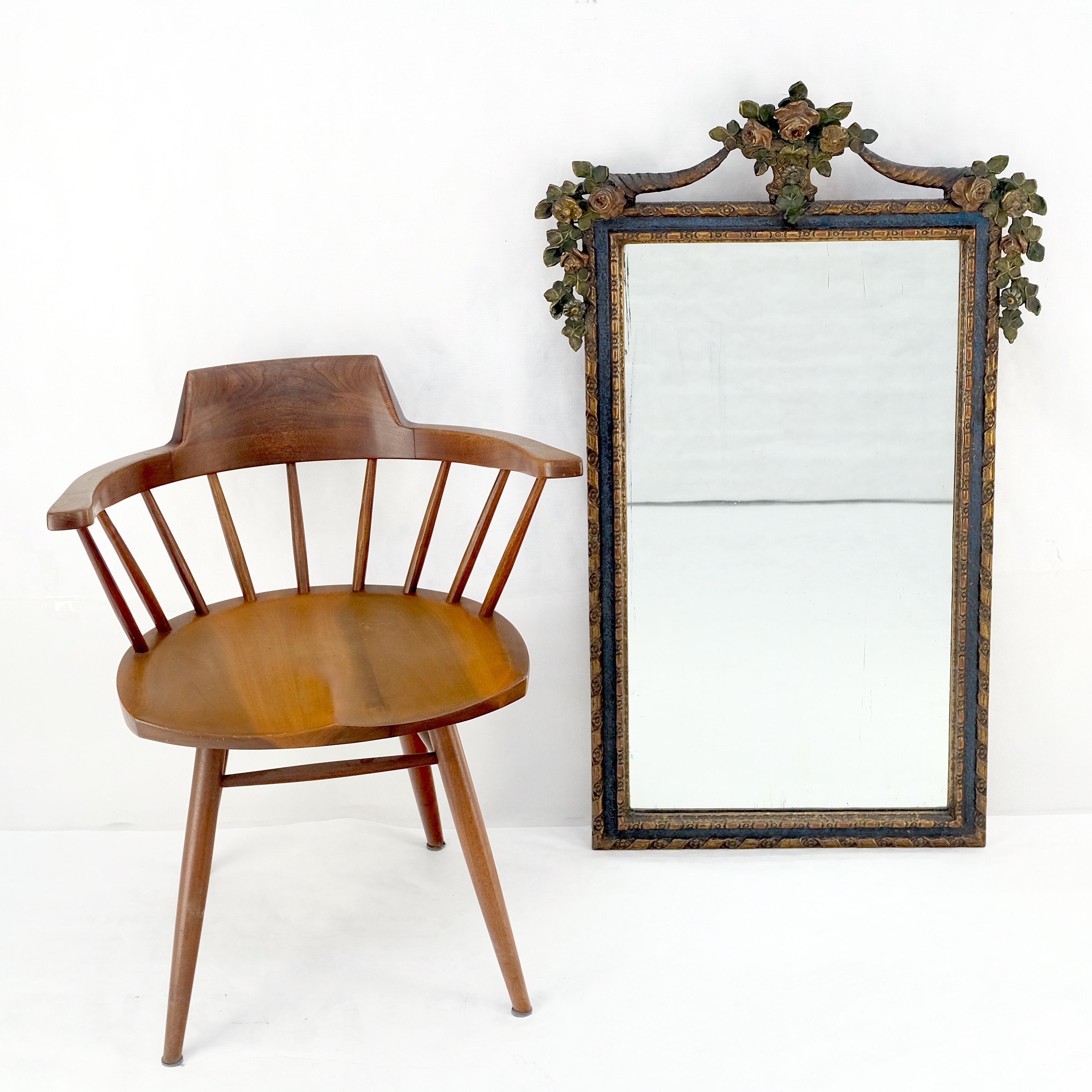 Heavily Carved Solid Teak Double French Door w/ Frame Antique Decorative
