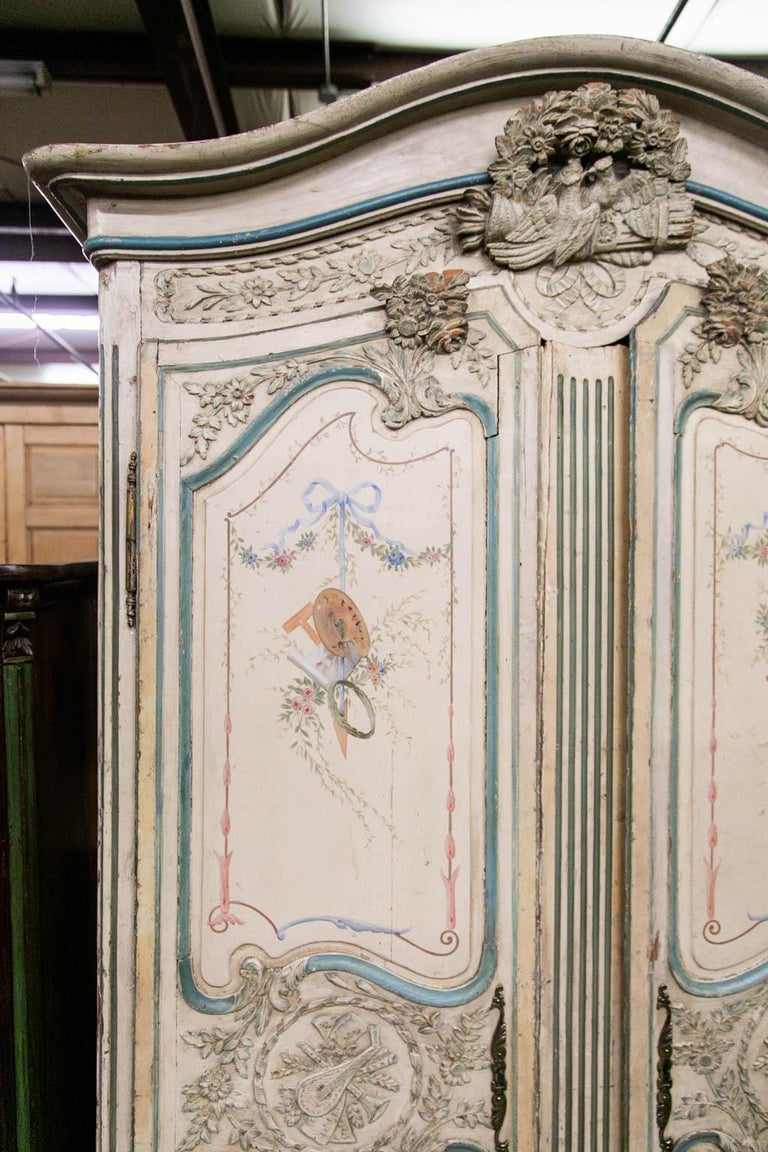Carved Painted French Armoire at 1stDibs french armoires, french