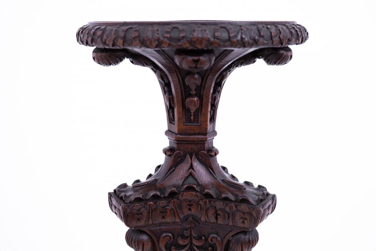 19th Century Carved pedestal, France, around 1870. For Sale