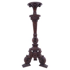 Carved pedestal, France, around 1870.