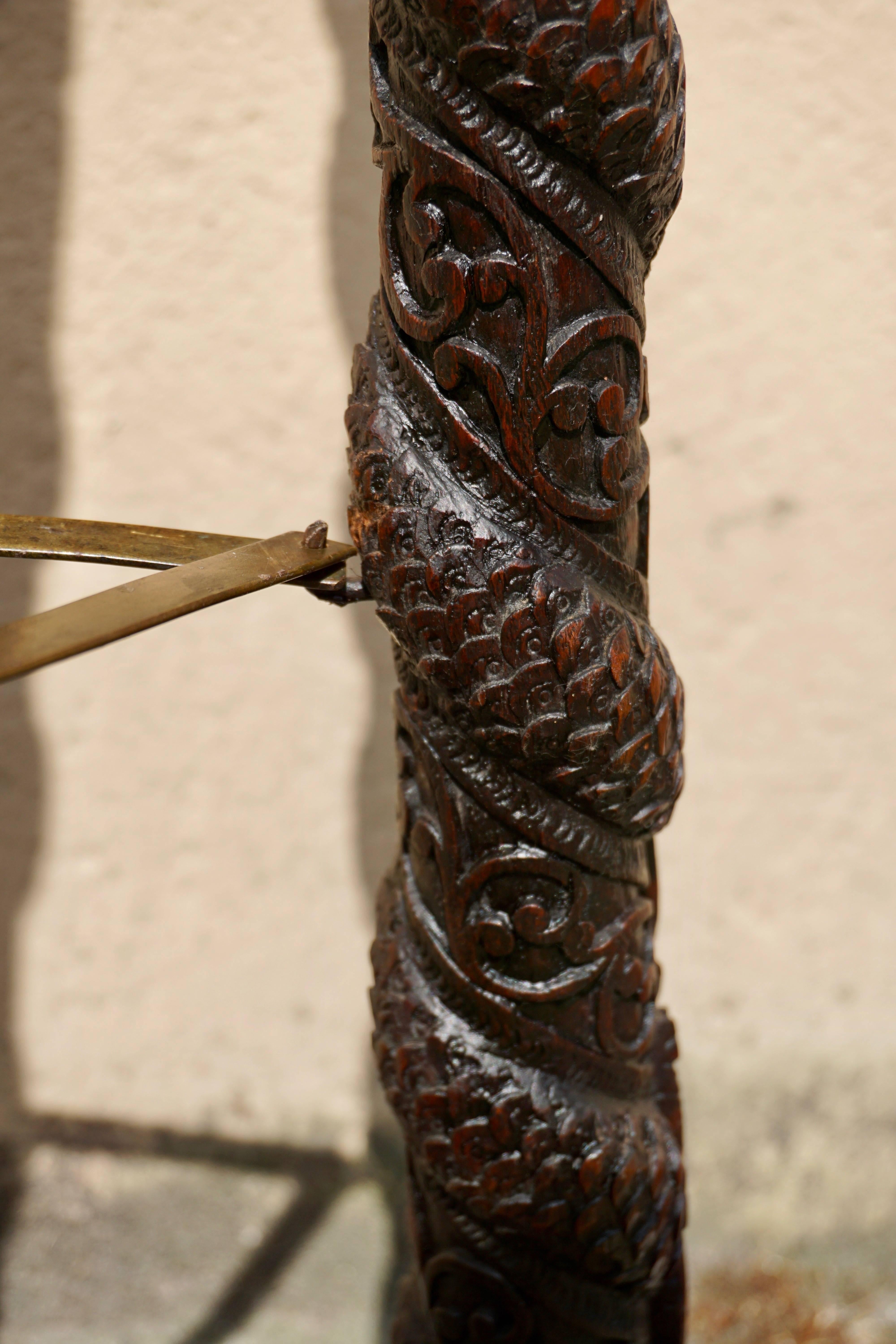 Carved Pedestal Table, India 9