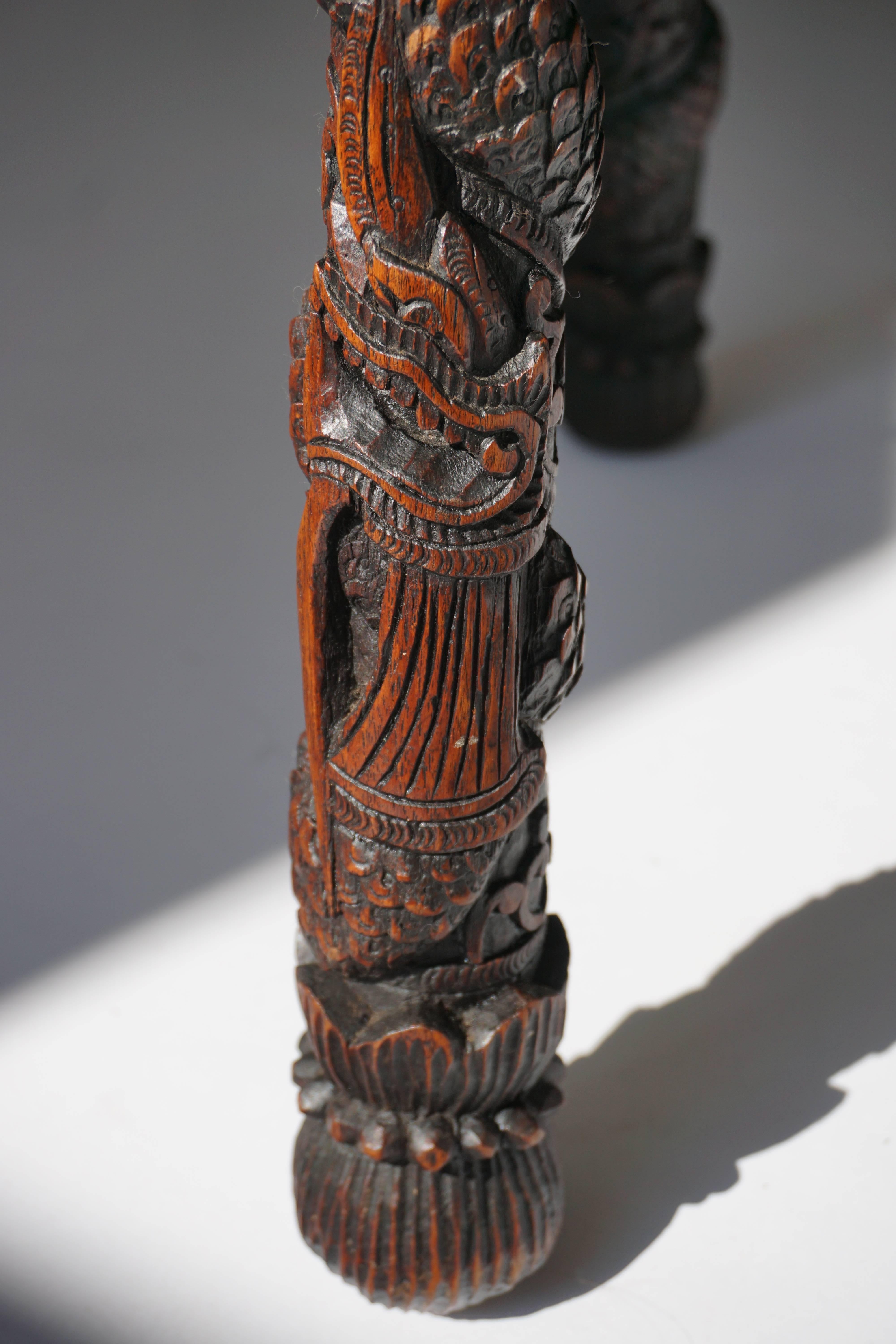 Carved Pedestal Table, India 2