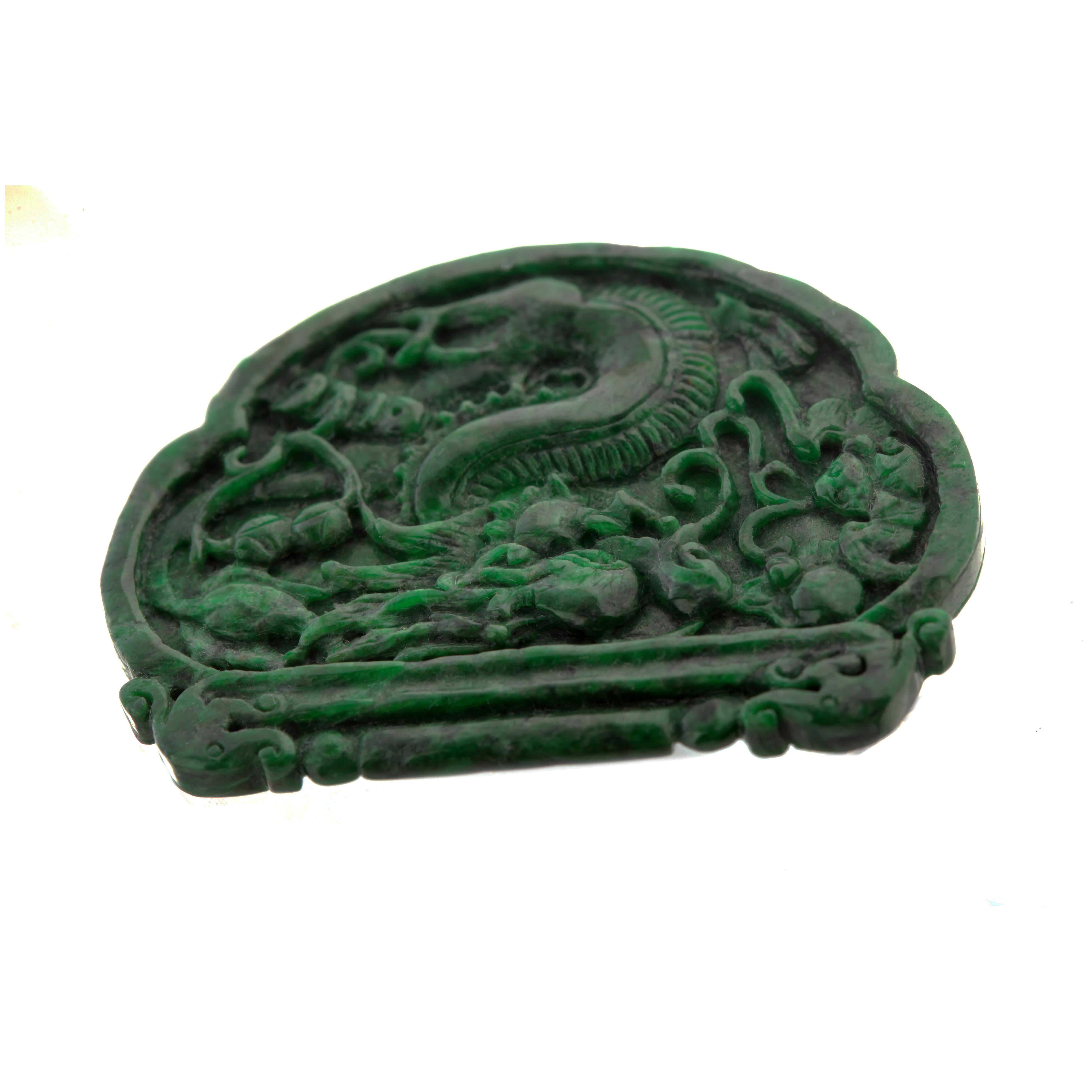 jade dragon statue