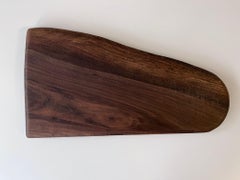 Carved Pennsylvania Primitive Walnut Free Form Charcuterie or Cutting Board