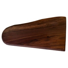 Carved Pennsylvania Primitive Walnut Free Form Charcuterie or Cutting Board