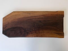 Carved Pennsylvania Primitive Walnut Hexagonal Charcuterie or Cutting Board