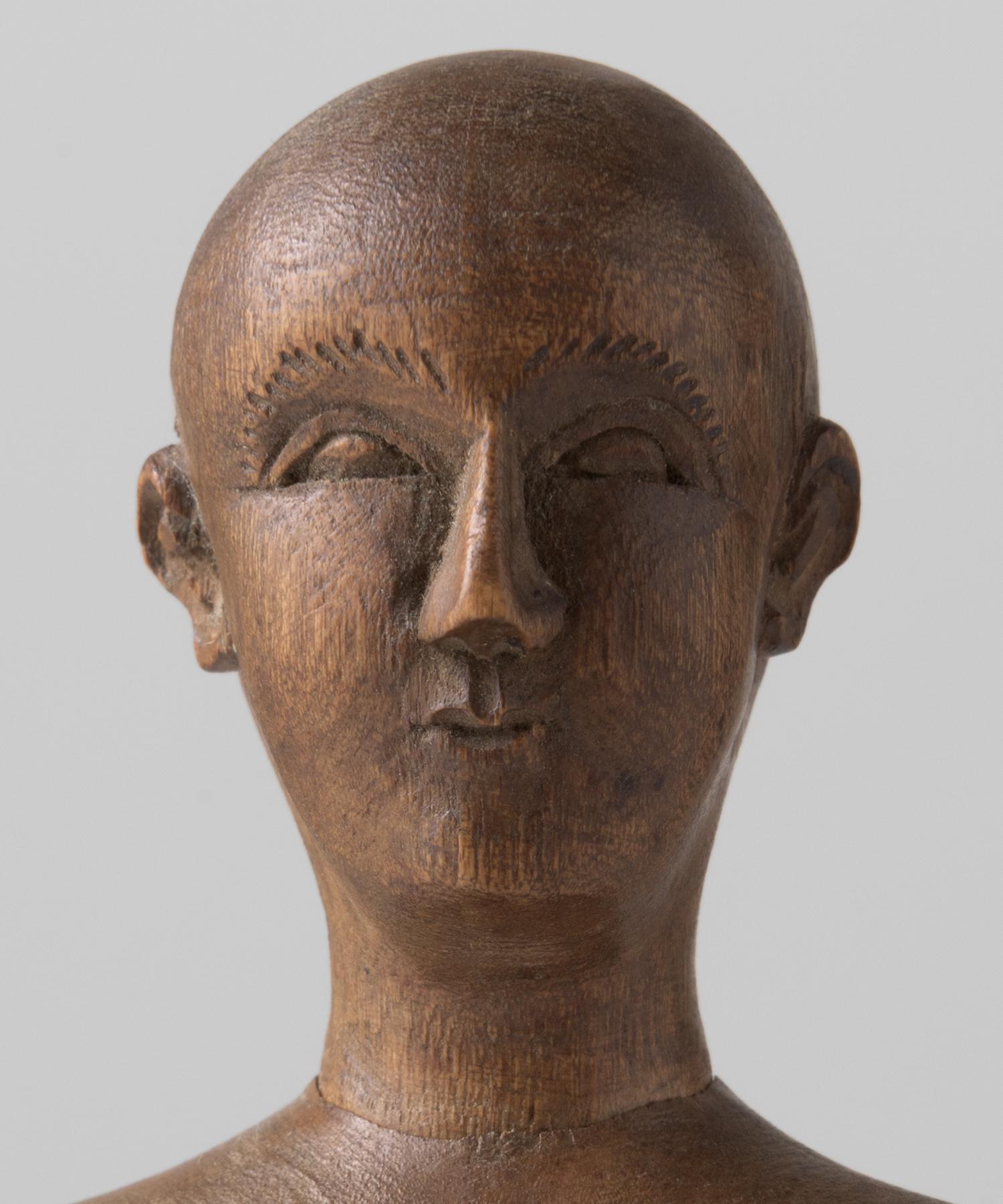 Carved Pine Artist Model, England, circa 1930 (Geschnitzt)