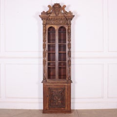Carved Pine Chimney Cupboard