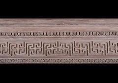 Cheminée en pin sculpté, style George III, design anglais du 19e siècle