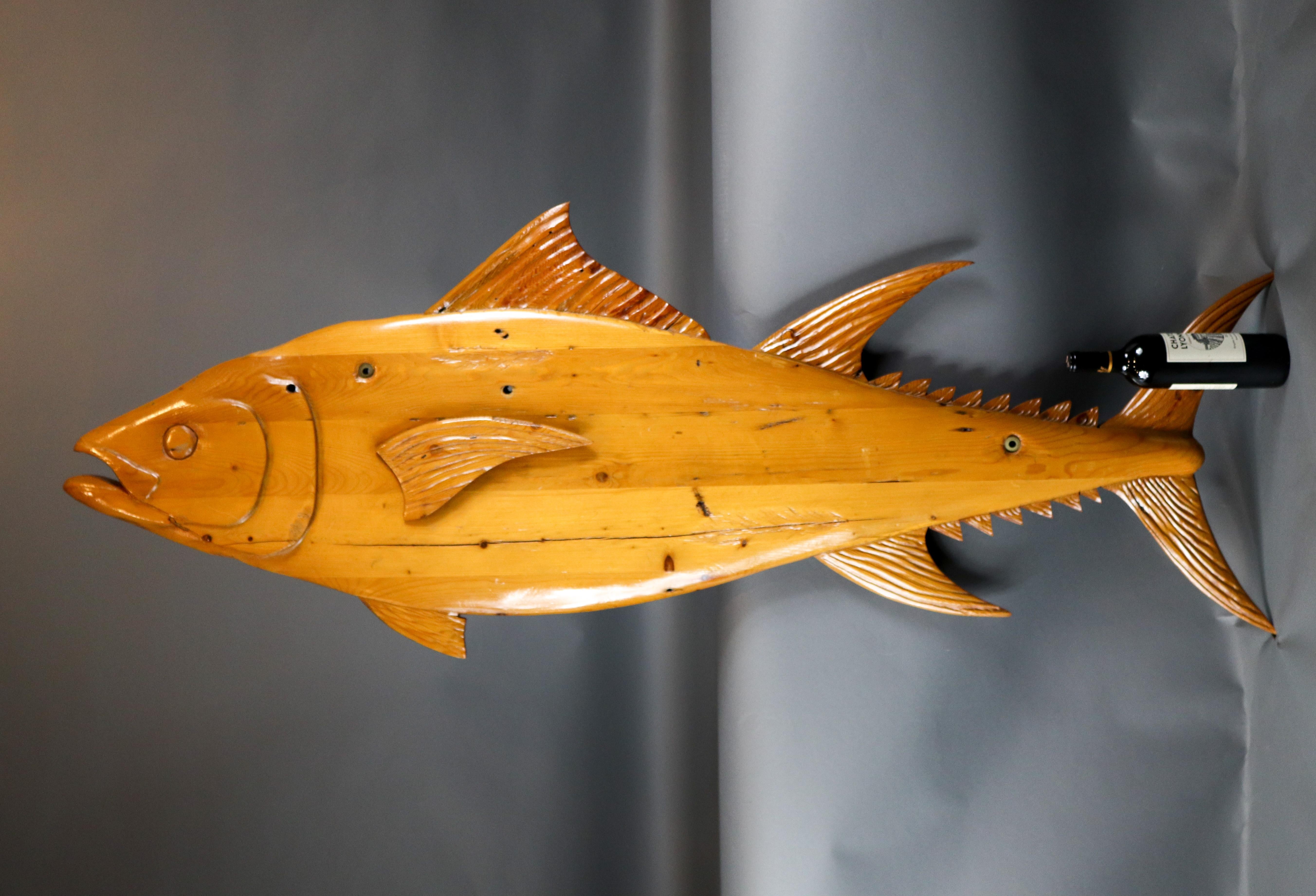 Carved Pine Fish from England 1