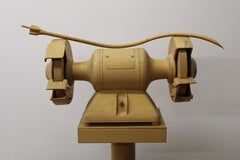 Escultura de Madera de Pino Tallada de Máquina Industrial