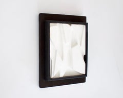 Carved Plaster Bas-Relief in Black Wood Frame Unknown Artist